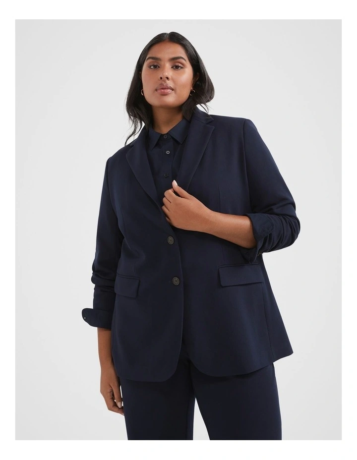 Commonry The Twill Blazer in Navy MYER