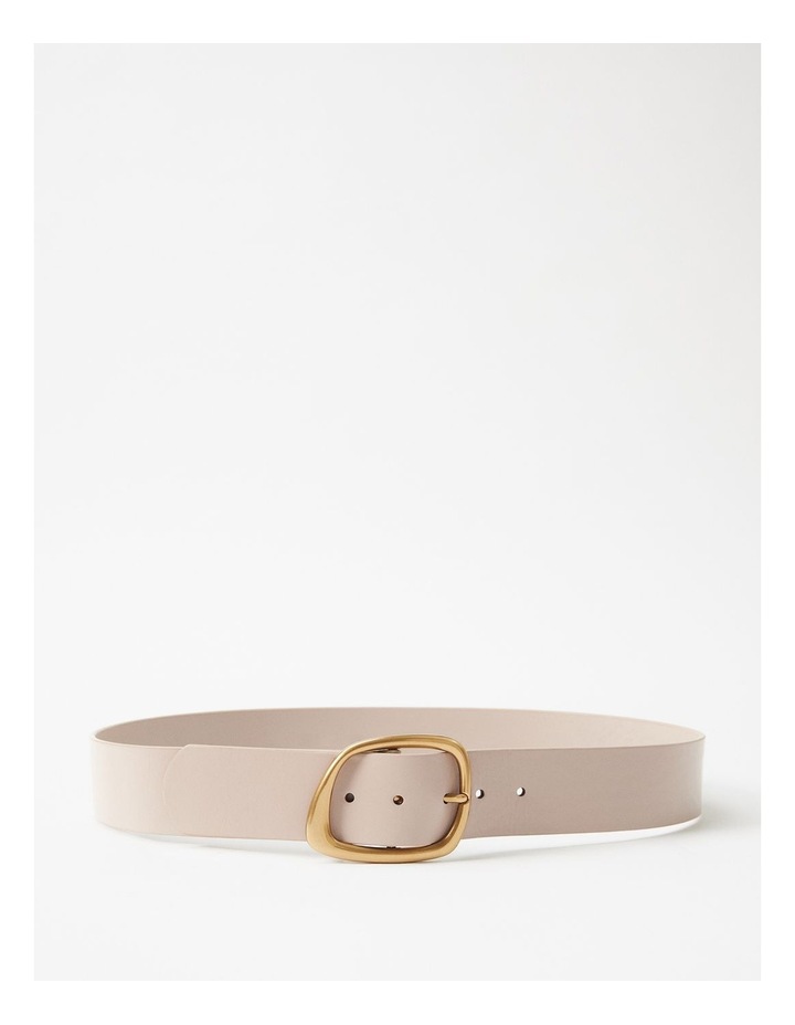 The Organic Buckle Belt in Mocha