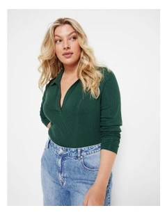 The Polo Tee in Dark Green