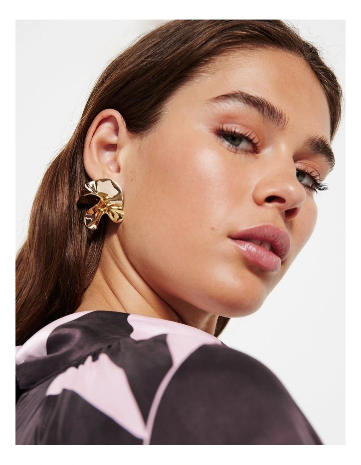 Commonry The Samara Statement Earrings in Gold MYER