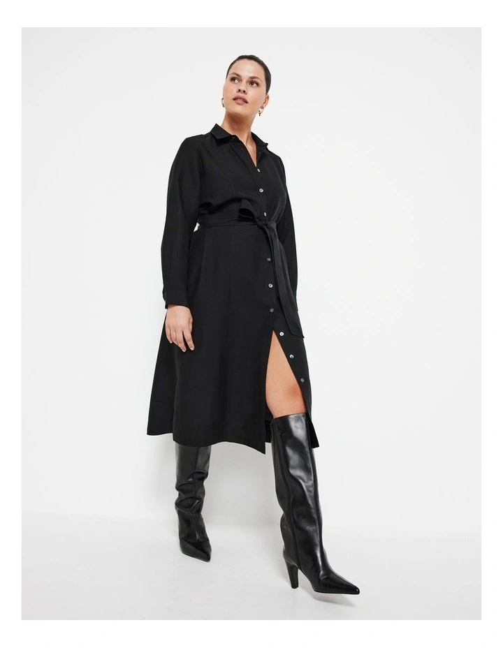 The Vivienne Leather Boot in Black image 2