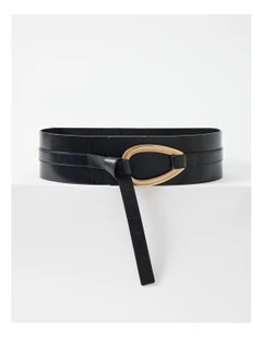 Feature Buckle Belt in Black