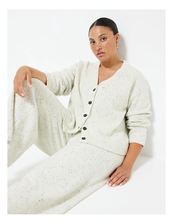 Nep Cardigan in Cream image 4