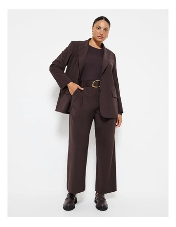 Masculine Pant in Raisin