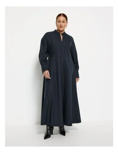 Maxi Shirt Dress in Ink