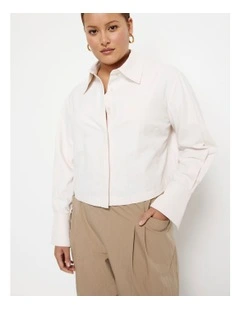 Cropped Shirt in White