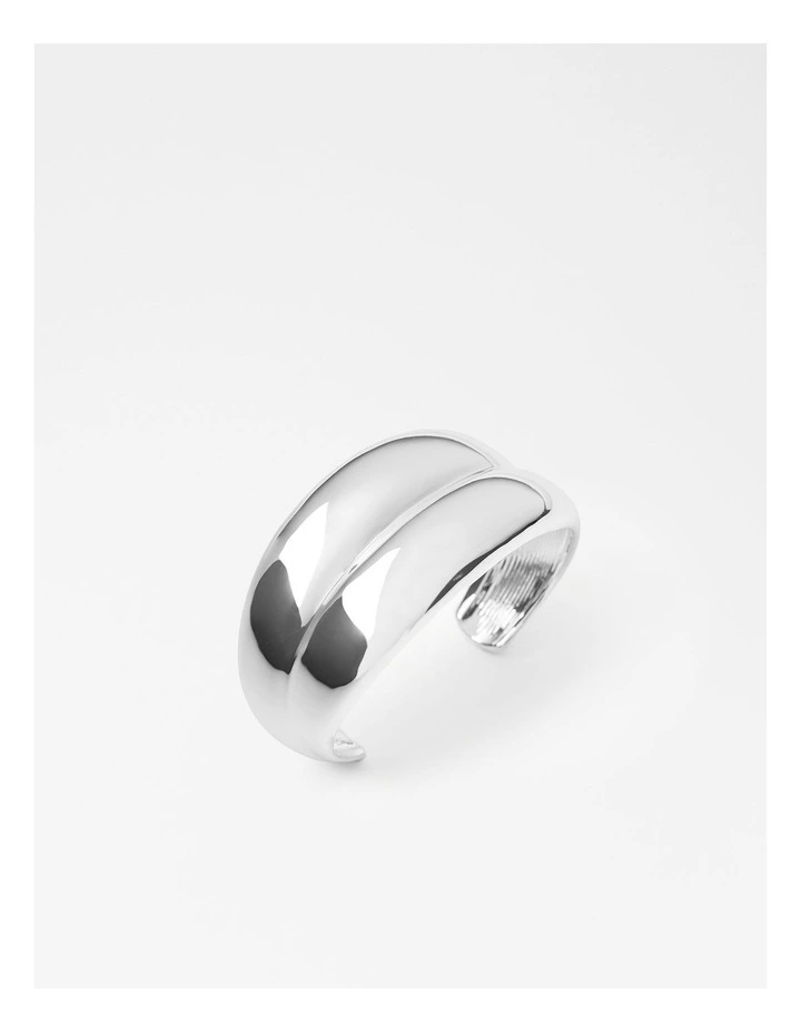 The Layla Cuff Bracelet in Silver image 3