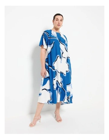 Claire Dress in Large Floral