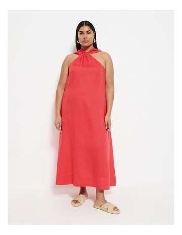 Ester Dress in Hibiscus Red