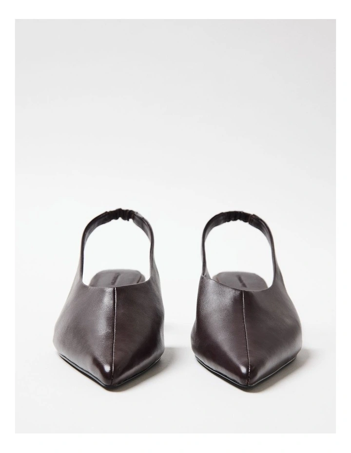 Camilla Leather Slingback Pump in Plum image 2