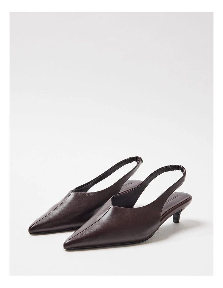 Camilla Leather Slingback Pump in Plum image 4