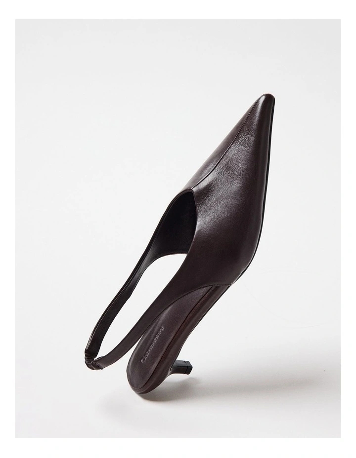 Camilla Leather Slingback Pump in Plum image 5