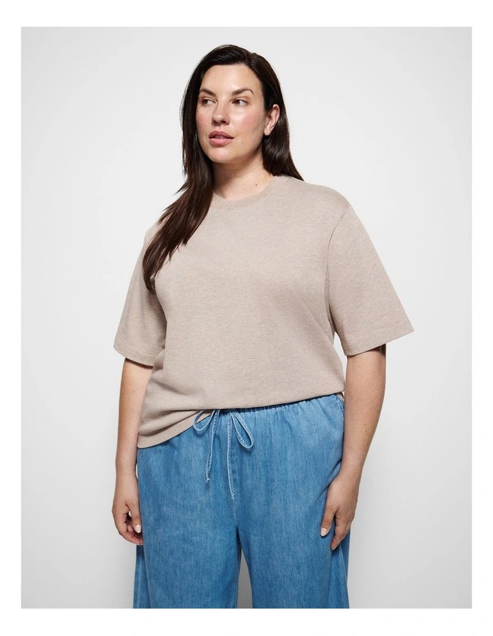 Modern Tee in Oatmeal image 1