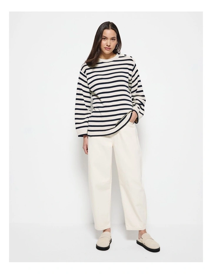 Sam Knit in Navy Stripe image 6