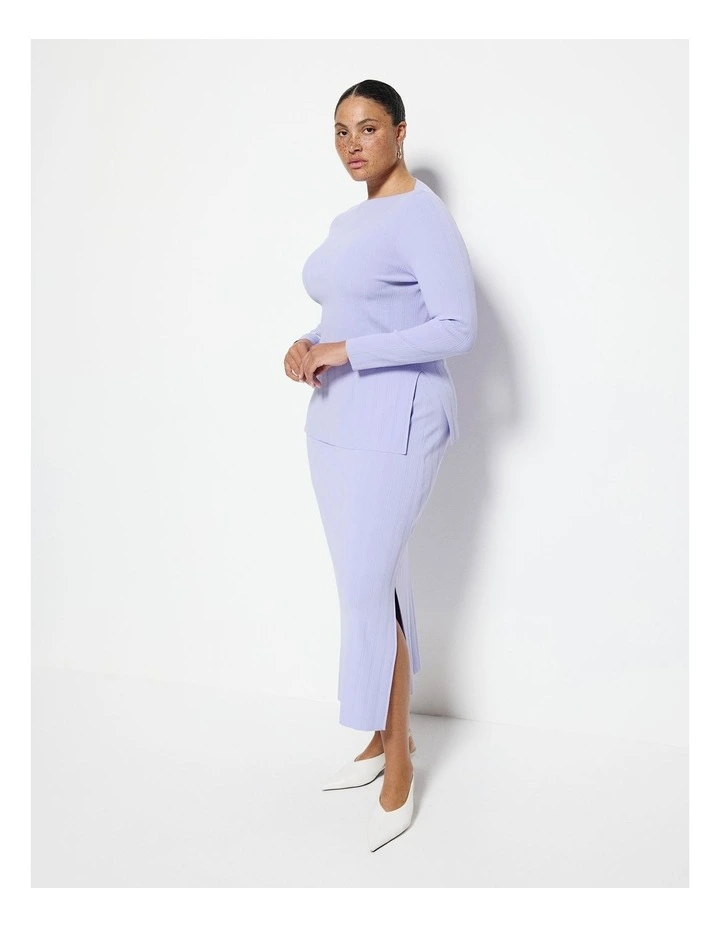 Annora Knit Skirt in Mauve image 1