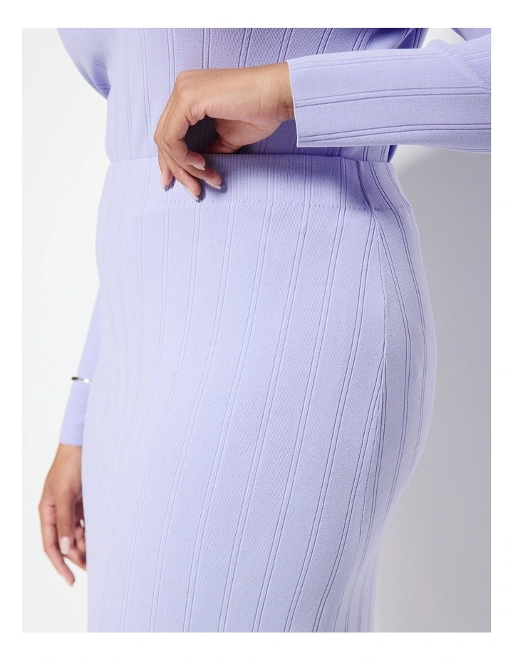 Annora Knit Skirt in Mauve image 3
