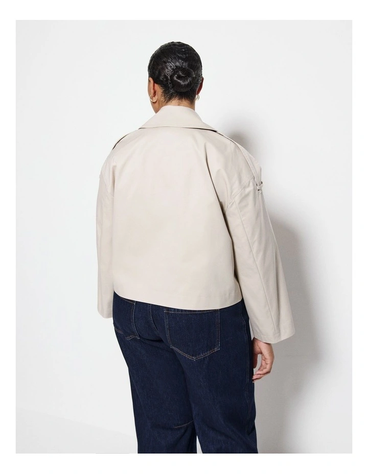 Melissa Cropped Tren in Taupe image 2