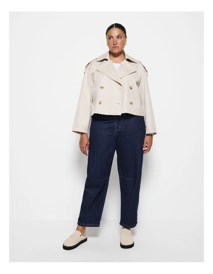Melissa Cropped Tren in Taupe image 4