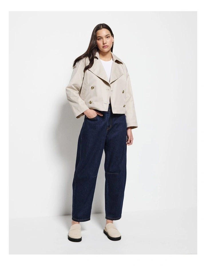 Melissa Cropped Tren in Taupe image 6