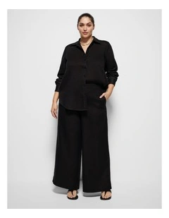 Linen Pant in Black