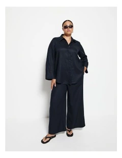Linen Pant in Navy
