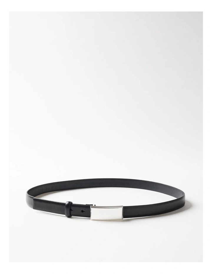Estelle Leather Belt in Black image 1