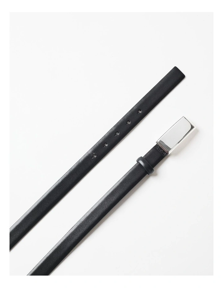 Estelle Leather Belt in Black image 3