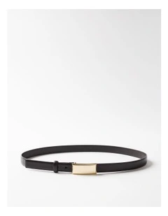 Estelle Leather Belt in Chocolate