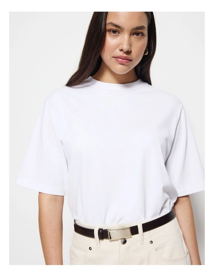 Estelle Leather Belt in Chocolate image 2