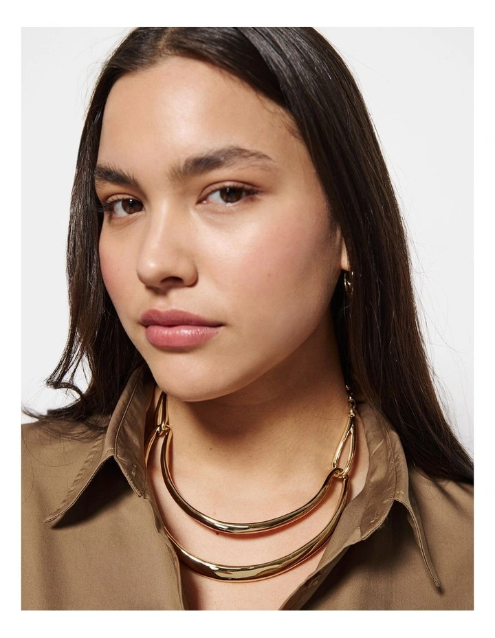 Odette Statement Necklace in Gold image 2