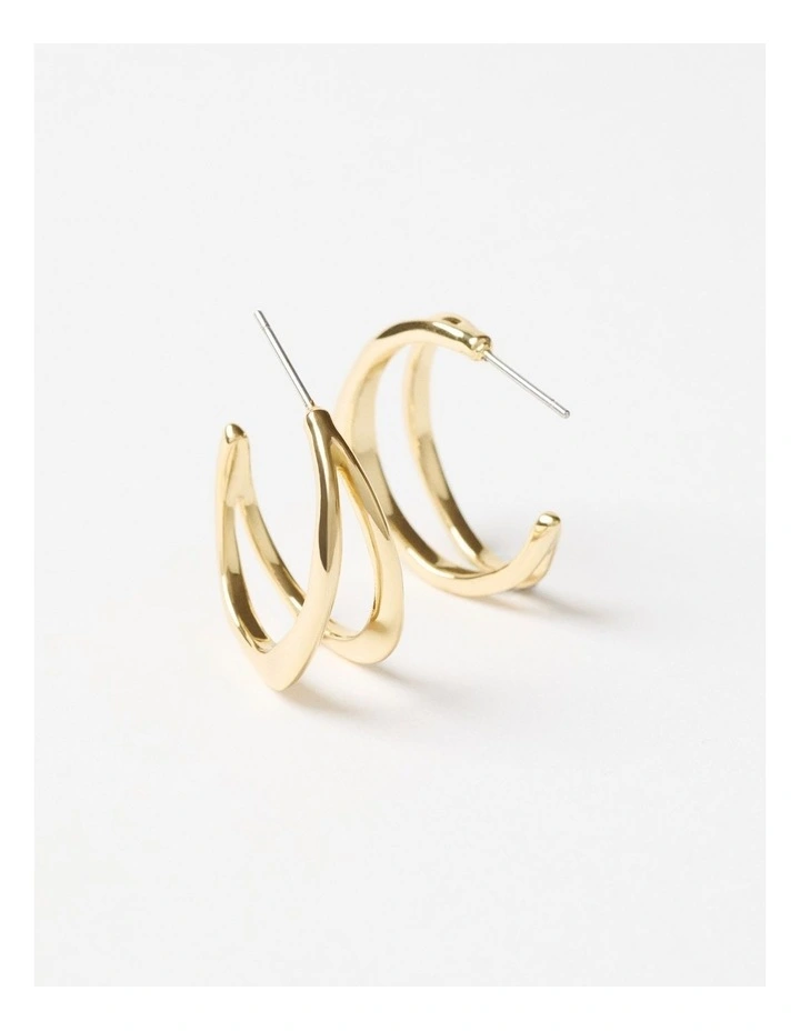 Odette Fine Hoops in Gold image 1