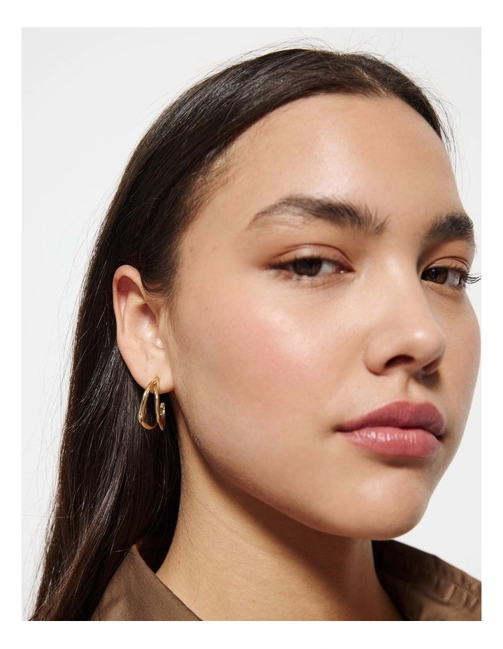 Odette Fine Hoops in Gold image 2