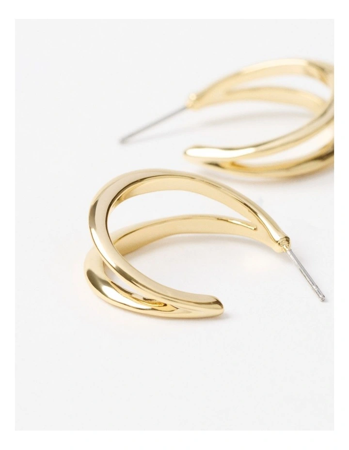 Odette Fine Hoops in Gold image 3