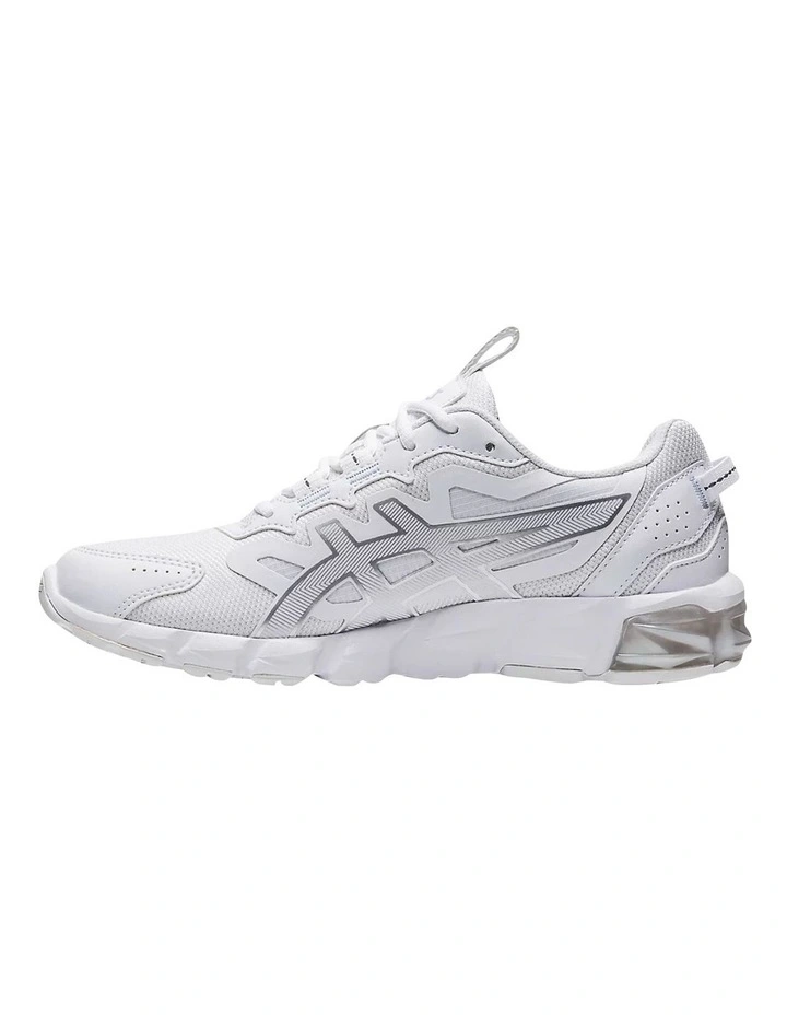 asics white & silver gel lyte trainers