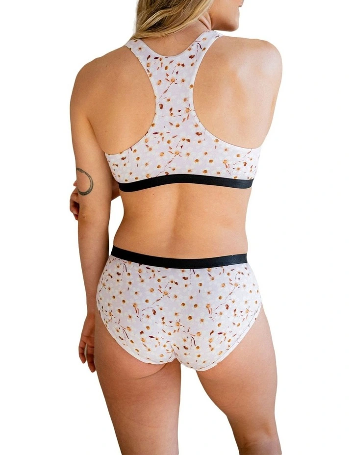 Wax Flower Bamboo Underwear in Purple image 2