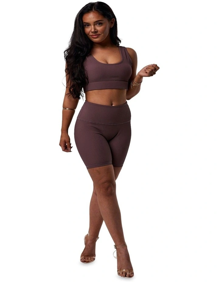Premium Sports Bra in Pale Pink image 3