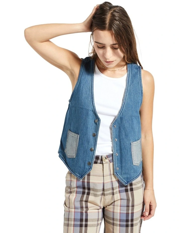 Frisco Vest Two Tone in Indigo image 1