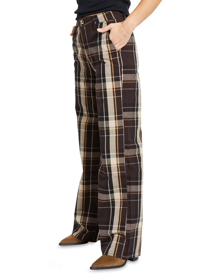 Victory Full Length Wide Leg Pant Seal Brown/Bright Gold image 3