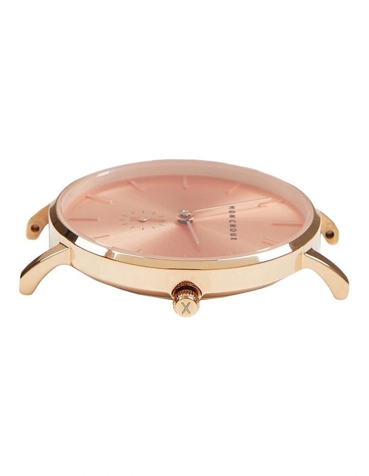 Lille Noir Grape Vegan Leather Watch 32mm in Rose Gold image 3
