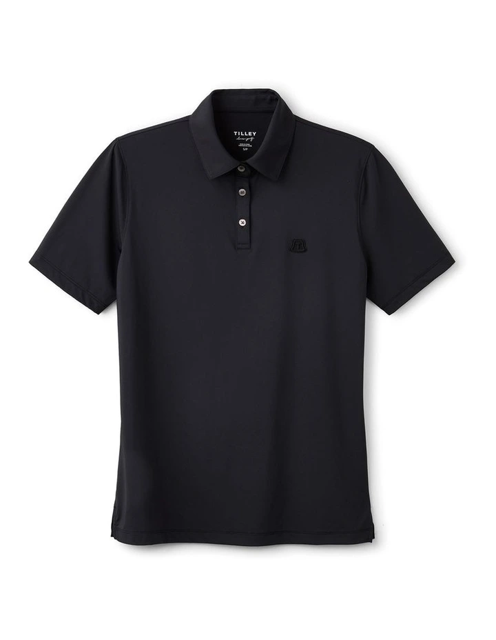 Caddy Polo Shirt in Black image 7
