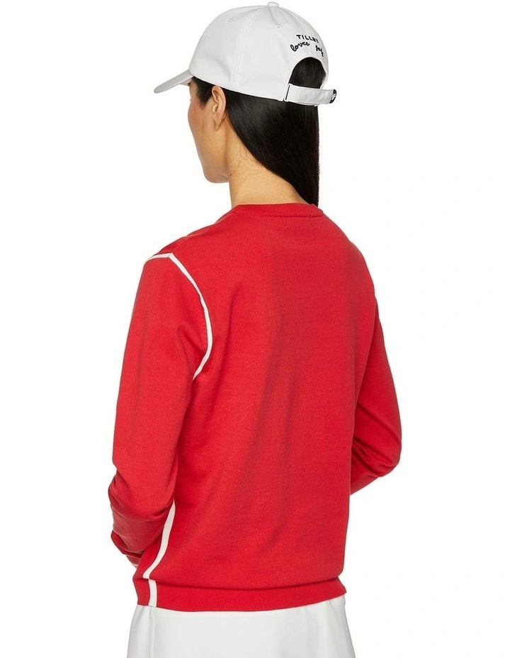 Classic Crew Top in Red image 2