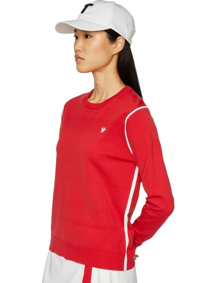 Classic Crew Top in Red image 3
