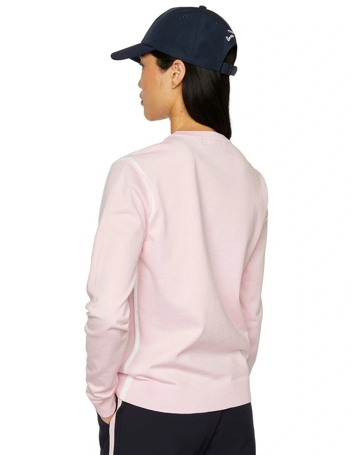 Classic Crew Neck Sweater in Pink image 2