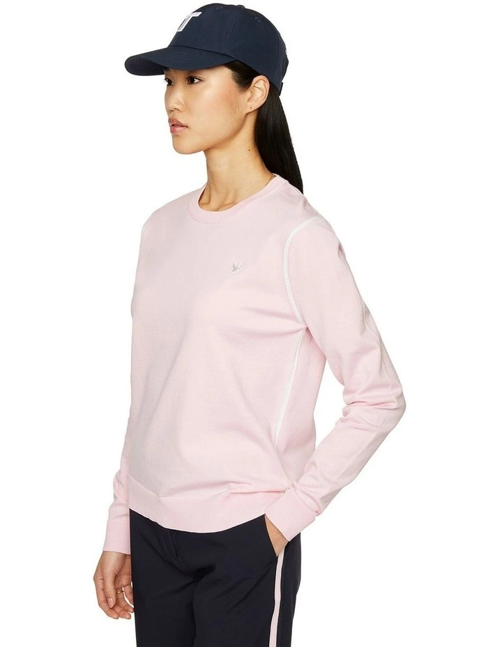 Classic Crew Neck Sweater in Pink image 3