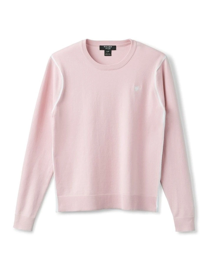 Classic Crew Neck Sweater in Pink image 5