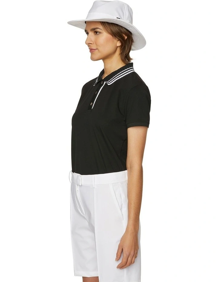 Team Polo T-shirt in Black image 3