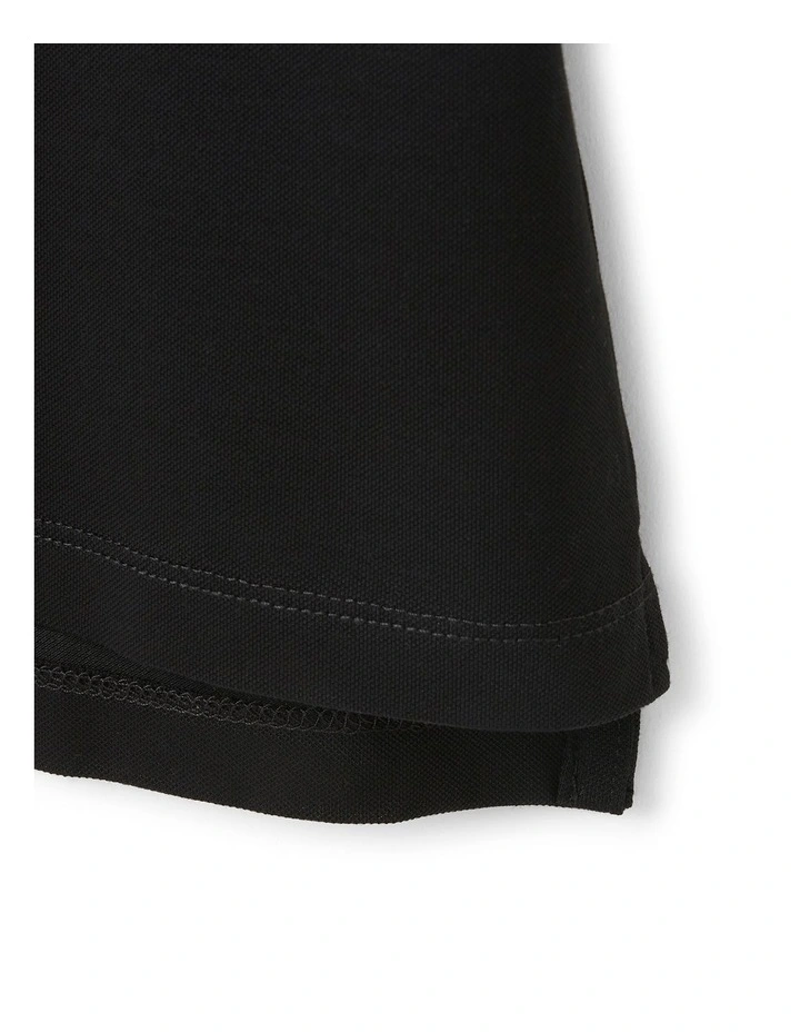 Team Polo T-shirt in Black image 4