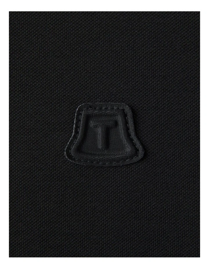 Team Polo T-shirt in Black image 5
