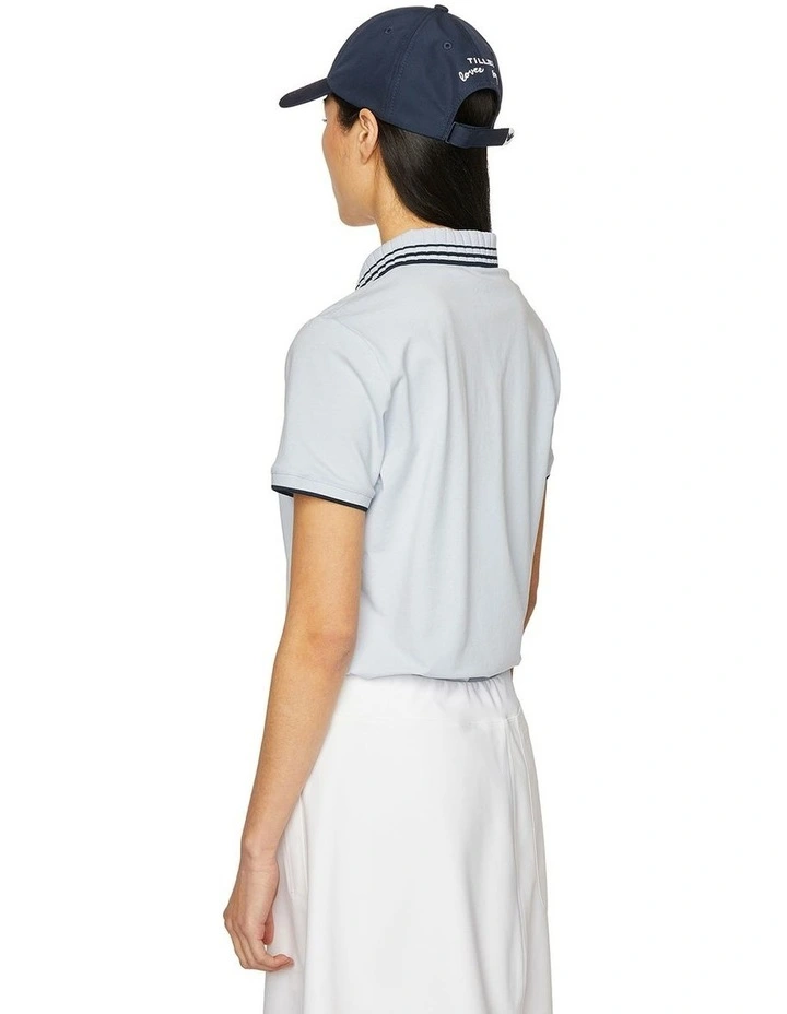 Team Polo T-shirt in Light Blue image 2