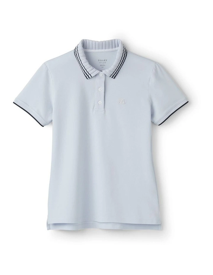 Team Polo T-shirt in Light Blue image 7
